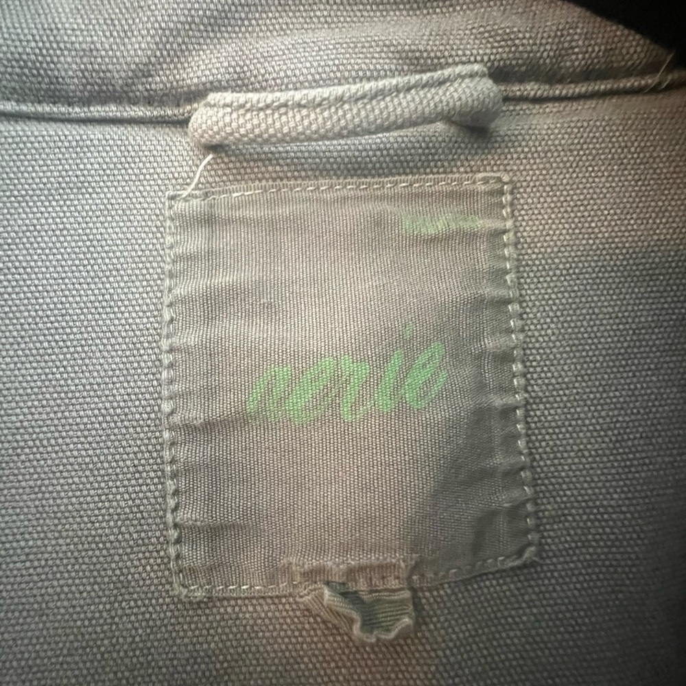 Aerie Olive Green Utility Jacket - Casual Button-Up Coat - Picture 3 of 5